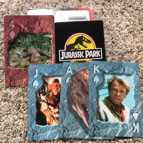 Vintage Jurassic Park - Deck of Playing Cards - Motion Picture Ephemera - Picture 1 of 4